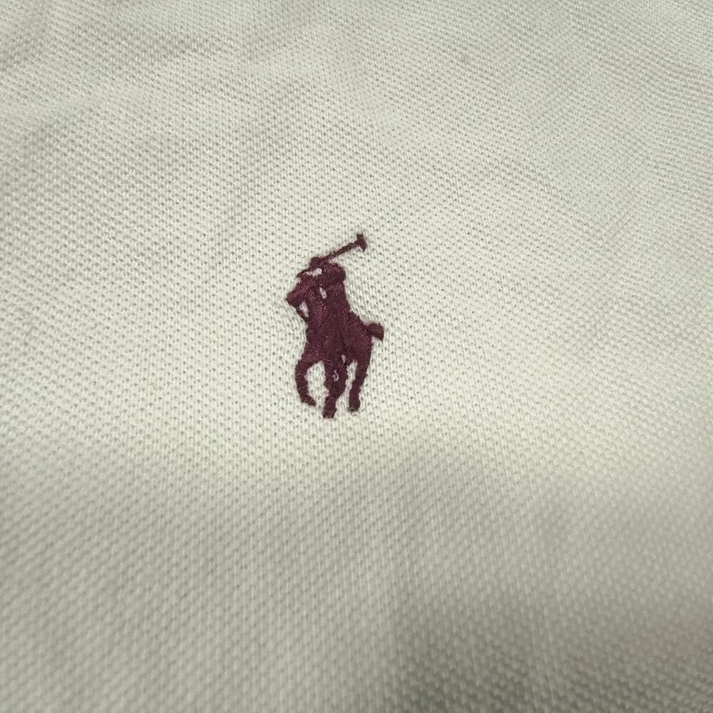 Polo by Ralph Lauren Short Sleeve Collared Polo Shirt Mens Size XL White